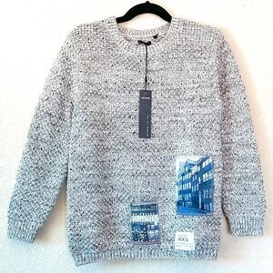 NWT! Ikks Knit City Scape Sweater, Size 5